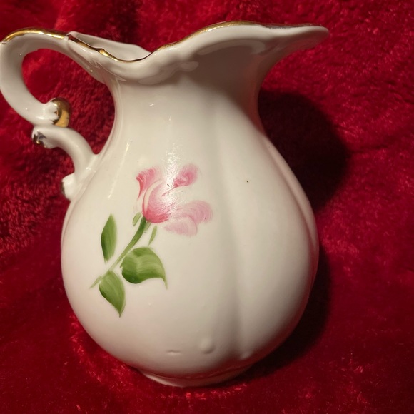 Vintage Andrea by Sadek pitcher and plate set - Roses made in Japan - #7597 - Picture 5 of 12
